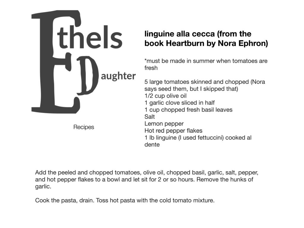 Ethels Daughter Recipe from Nora Ephron Heartburn