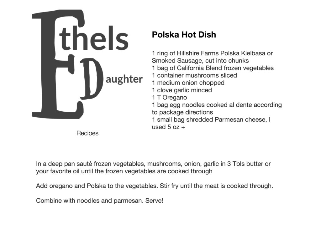 Ethel's Daughter Polska Hot Dish